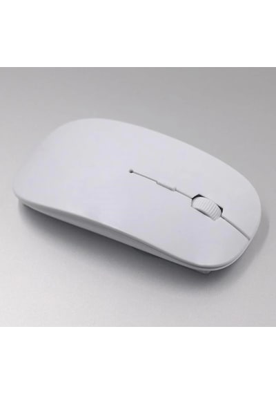 Ultra İnce Usb Bilgisayar Pc Dizüstü Masaüstü Kablosuz Mouse Beyaz Standart