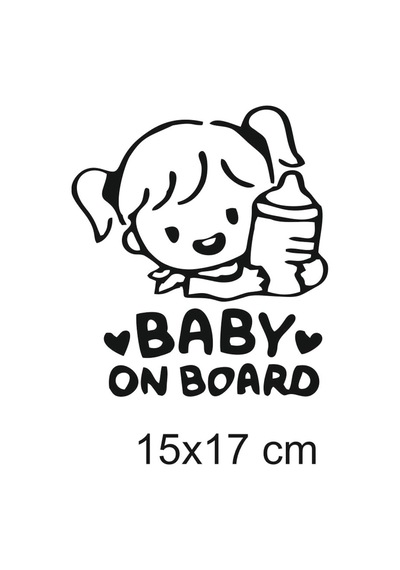 Arabada Bebek Var Oto Sticker (521830109)