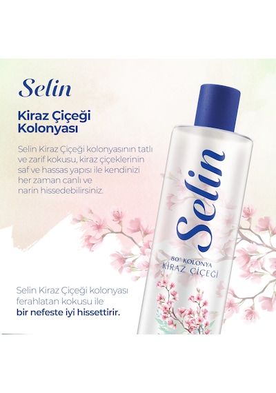 Selin Limon Kolonyası 900 ML + Kiraz Çiçeği Kolonyası 400 ML