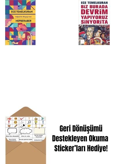 Hepberaber + Biz Burada Devrim Yapıyoruz Sinyorita Cep Boy + Okuma Sticker'ları