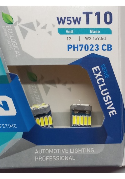 Photon Ph7023 12v T10 Dipsiz Ampul 15 Led 2 Li Set - Beyaz Işık