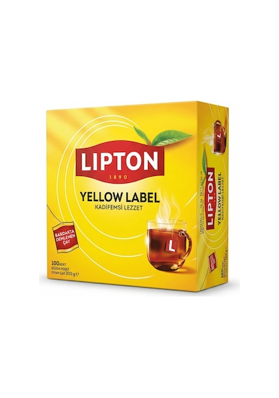 Lipton Yellow Label Siyah Süzen Bardak Poşet Çay 100 x 2 G