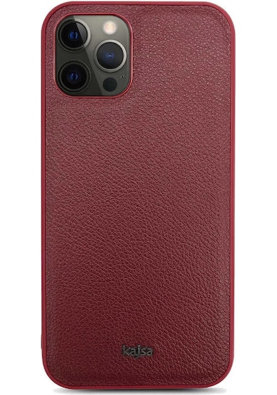 Teleplus Apple Uyumlu iPhone 12 Pro Kılıf Kajsa Luxe Collection Hakiki Deri Kapak