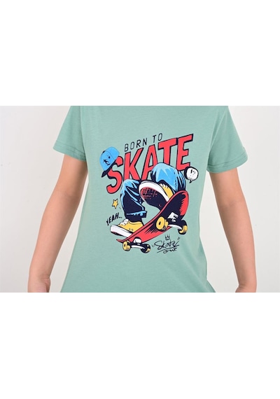 Vitmo erkek çocuk kapri  pijama takımı born to skate çağla