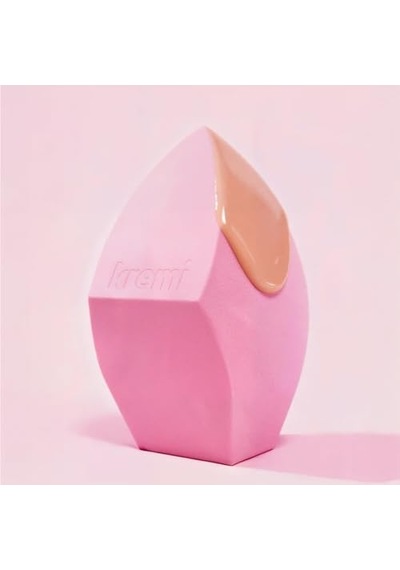 Kremi Angled Sponge Makyaj Süngeri Fondöten Emmeyen Kuru Ve Islak Kullanım Yıkanabilir Bb Krem Süngeri 0