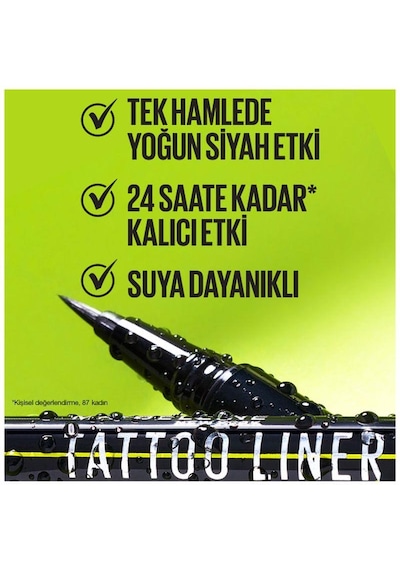 Maybelline New York Tattoo Liner Ink Pen Göz Kalemi Black