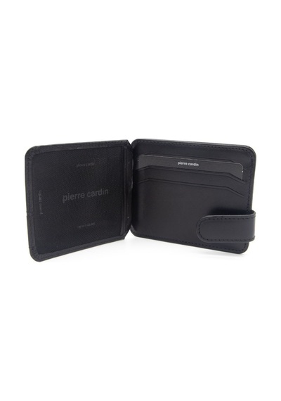 Pierre Cardin Siyah Unisex Deri Kartlık 0510 Siyah