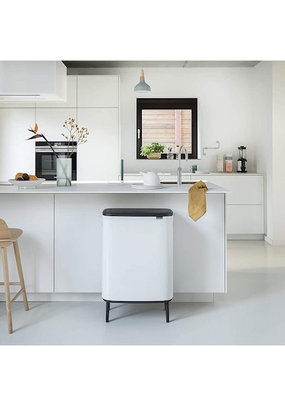 Brabantia Çöp Kutusu 30 + 30 Lt Bo Touch Dokunmatik Kapak Beyaz 1 Beyaz