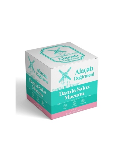 Alaçatı Organik Doğal İçerikli Glütensiz Vegan Damla Sakız Macunu 240 Gr 1 Adet