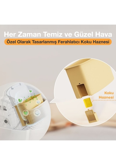 UBPet C20 Akıllı Otomatik Kedi Tuvaleti | App Kontrol, Otomatik Temizleme, 38DB Sessiz, Ağırlık Sensörü