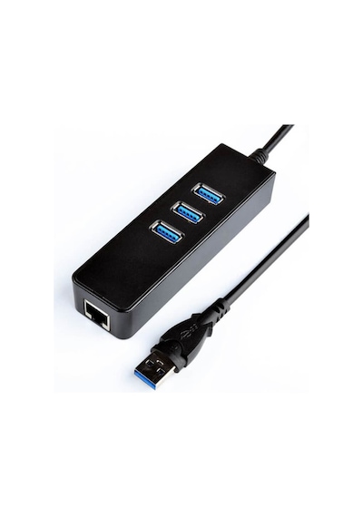 Wozlo RJ45 3 Port USB 3.0 Hub Çoklayıcı Gigabit Ethernet Lan Ağ Adaptörü