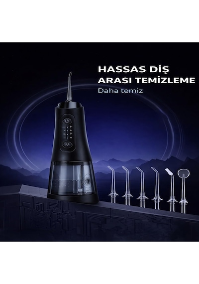 Şarjlı Ağız Duşu, 320 Ml Su Hazneli, 4 Modlu Oral Irrigator, 5 Başlıklı, Type-c Şarjlı, Ipx7 Su Geçirmez, Taşınabilir Diş Arası Temizleme Cihazı, Siyah Şarjlı Ağız Duşu, 320 Ml Su Hazneli, 4 Modlu Oral Irrigator, 5 Başlıklı, Type-c Şarjlı, Ipx7 Su Geçirmez, Taşınabilir Diş Arası Temizleme Cihazı, Siyah