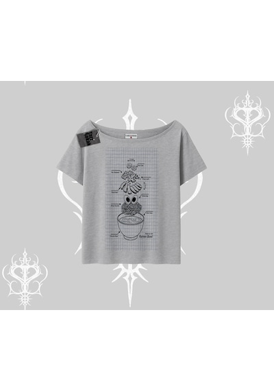 Startmore Startmore Kayık Yaka Tshirt Noodle Theory Hand Drawn Concept Gri