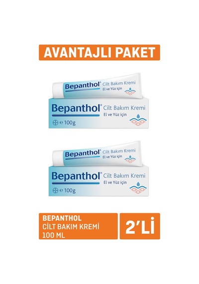 Bepanthol Cilt Bakım Kremi 2x100 Ml