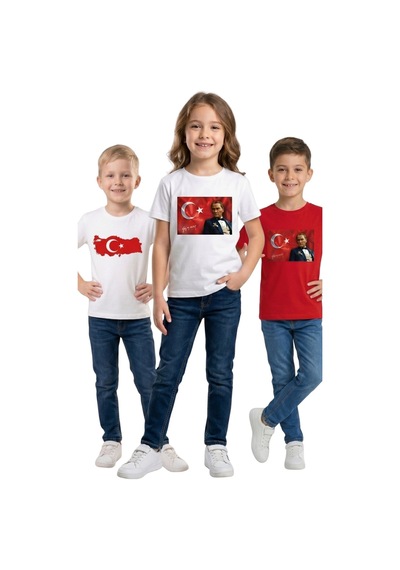 New Kids 3 Lü Set Ünisex Çocuk Tshirt 3 Adet -91206 Çok Renkli