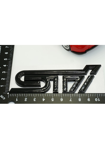 Dk Subaru Sti Siyah Metal 3m 3d Bagaj Yazı Logo Ürün