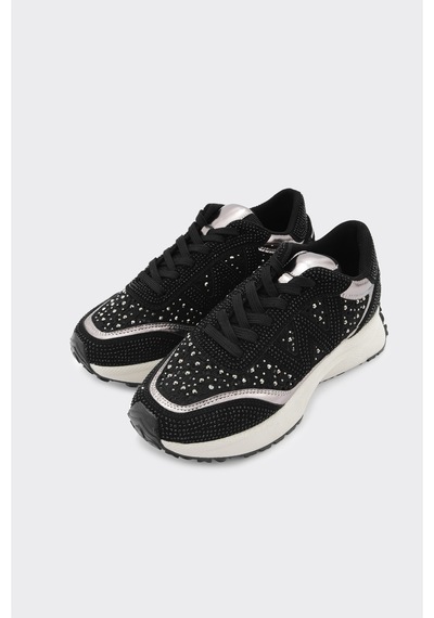 Derinet Comfort Taban Kadın Sneaker Siyah Taş Siyah Taş