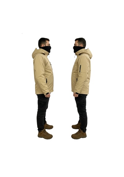 Mysia Outdoor Bej Soft Shell Mont İçi Polarlı Bej
