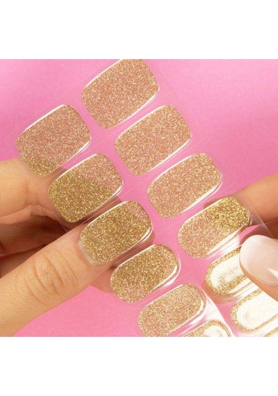 Golden Stardust Jel Tırnak 16 Adet, 1 Kullanım