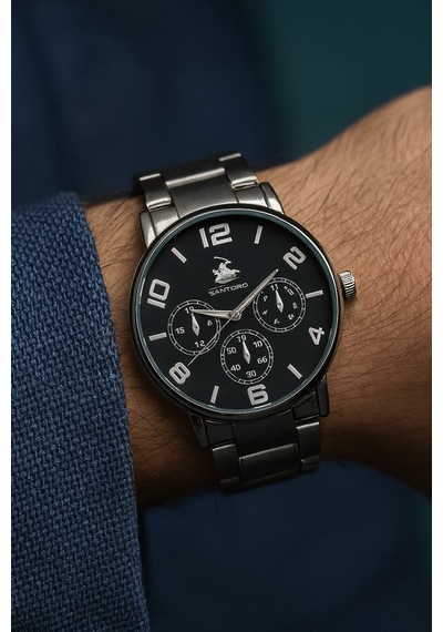 Zarif Model Metal Erkek Kol Saati Siyah - 760520767 Metalik