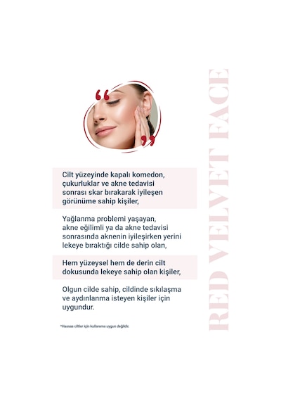 She Vec Red Velvet Face  Etkili Peeling Losyon 30 ML