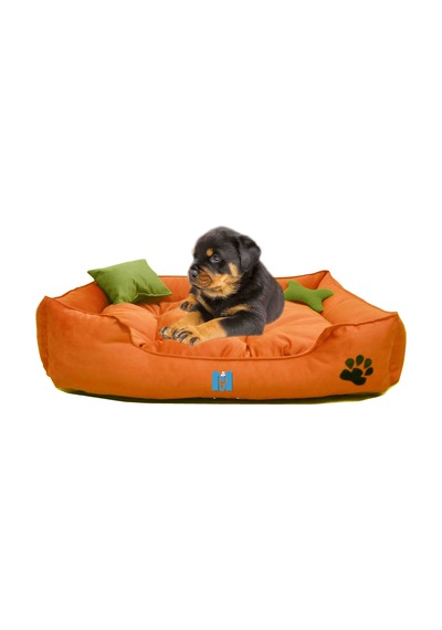 Mavi Vitrin İsme Özel Yıkanabilir Ultrasoft Küçük Irk Köpek ve Kedi Yatağı 50 x 40 CM