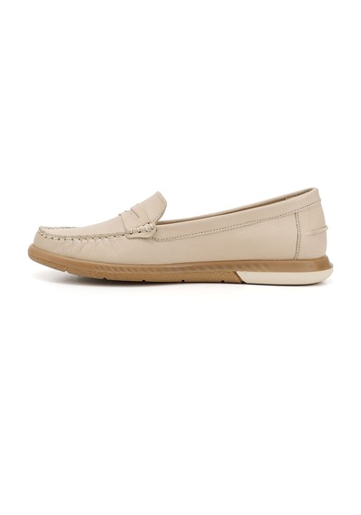 Gönderi(R) Gönderi R Bej Antik Rok Hakiki Deri Comfort Loafer Bej