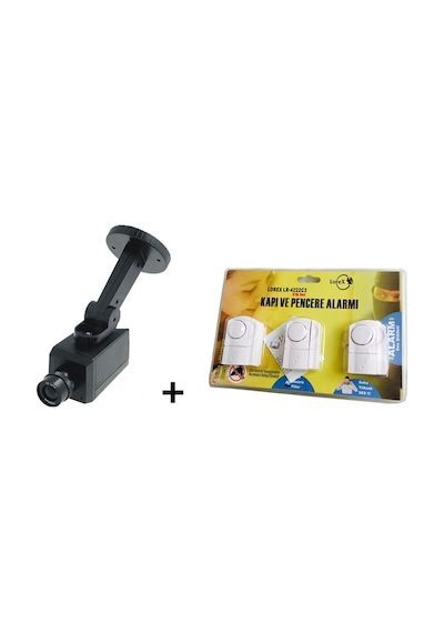 Lorex Caydırıcı Güvenlik Kamerası + 3'Lü Kapı Pencere Alarmı