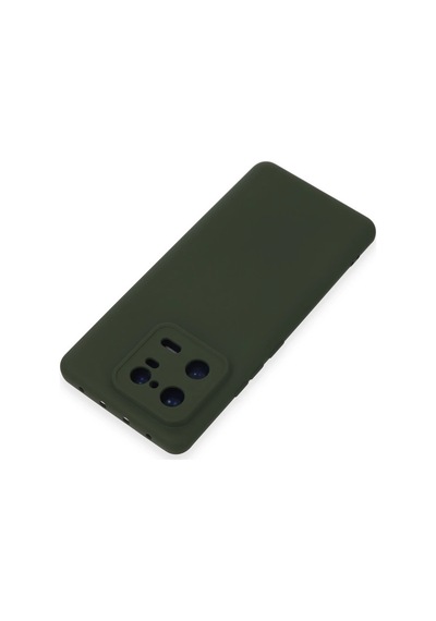 Newface - 253 - Xiaomi Mi 13 Pro Kılıf Nano İçi Kadife Silikon - - Ece-umay - Koyu Yeşil