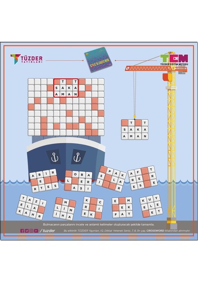 Crossword 7-9+ Yaş / Iq Dikkat ve Yetenek Geliştiren Kitaplar N11.2423