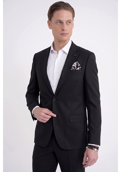 Efor Slim Fit Mono Yaka %97 Tencel Kumaş Çift Yırtmaç Esnek Lacivert Takım Elbise Tk 941
