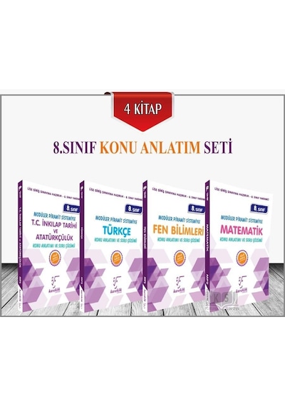 Karekök Yayınları 8.Sınıf Lgs Konu Anlatımlı Set 4 Kitap