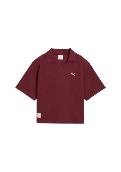 Puma Class Relaxed Polo Tee Kadın Yetişkin Polo T-shirt Bordo