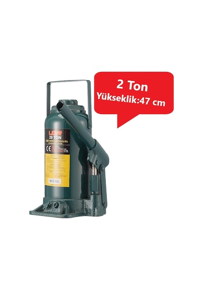 Ugr 20 Ton Şişe Kriko - Araba - Tekne - Kamyon - Minibüs - Makine Yük Kaldırma