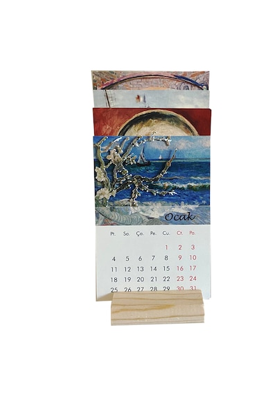 2027 Van Gogh Tabloları Takvimi Çok Renkli