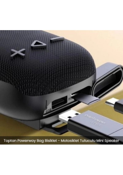 Motosiklet Ve Bisiklet Uyumlu Gidon Kemer Aparatlı Hafıza Kartı Usb Girişli Bluetooth Hoparlör Wifi