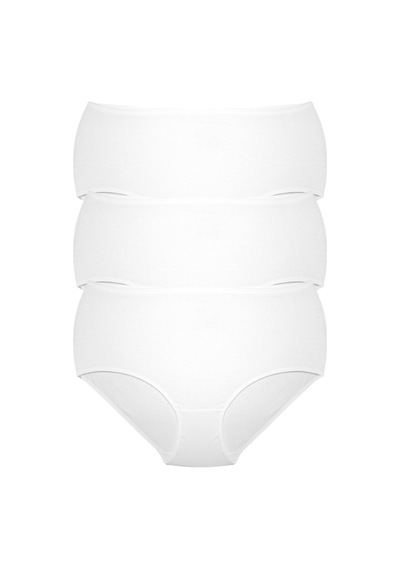 Alya Underwear Kadın Battal Külot - 3 Adet Ten 5xl, 6xl, 7xl Beyaz