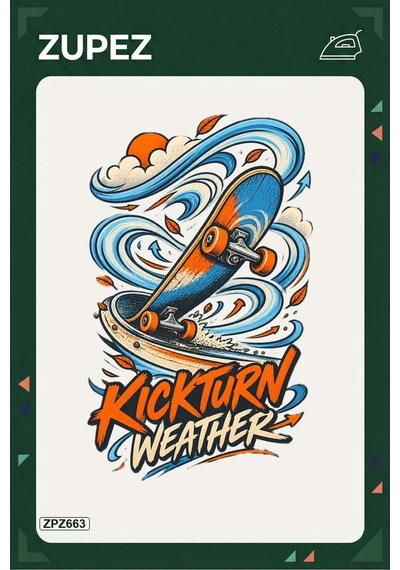 Zpz663 Kickturn Weather Ütüyle Uygulanabilir Transfer Baskı - 911529806
