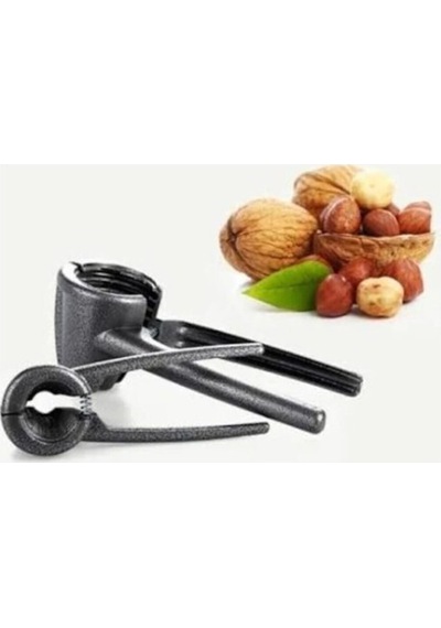 Metal Ceviz Ve Fındık Kıracağı 2li Set Beyaz