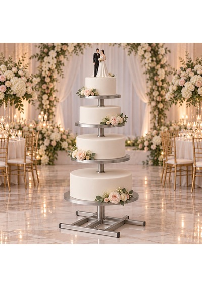 Fida Cake Stand With 6 Tiers Gümüş