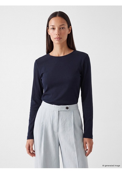 Lcw Everyday Lacivert Bisiklet Yaka Kadın Body