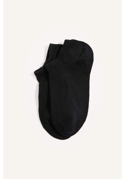 Defacto Kadın Dikişsiz 7li Sneaker Siyah Çorap H5640axnsbk23 Siyah-bk23