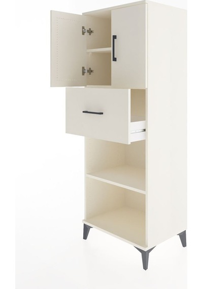 Hyperion Dolap 3 Raflı Tek Çekmeceli 2 Kapaklı 60x44x163 Aytaşı-aytaşı Aytası
