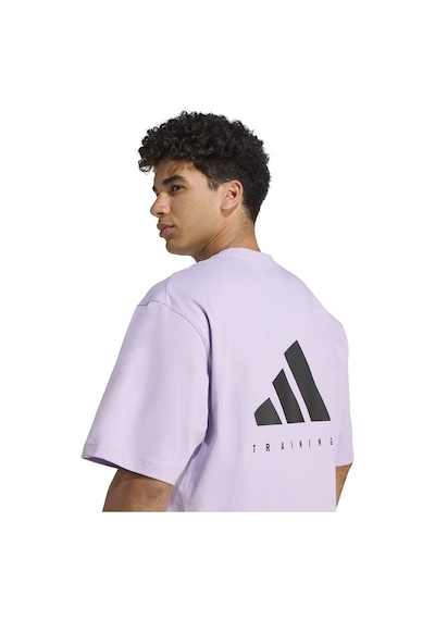 Adidas Oversize Erkek Lila Antrenman T-shirt Jx6283 Pembe