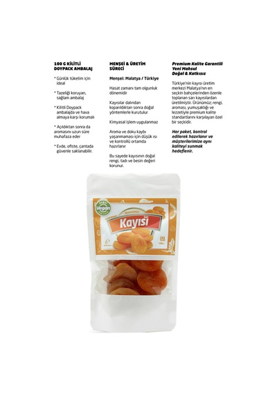 Malatya Sarı Kayısı 100g 100 G