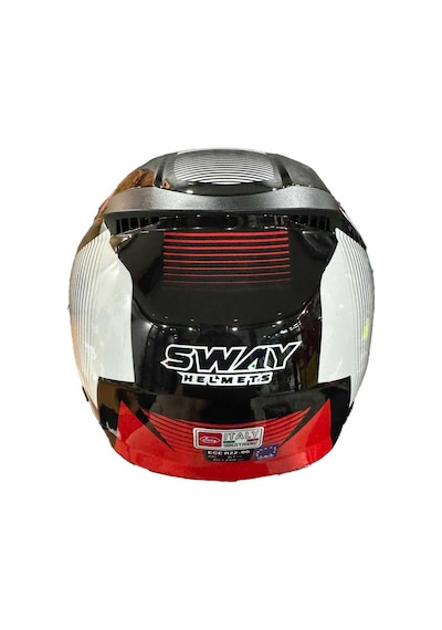 Sway 766 Geko Açık Motosiklet Kaskı 65018 Siyah Kırmızı