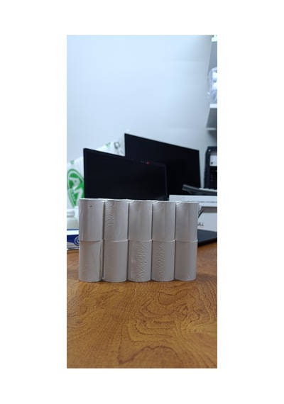 57x12 Termal Pos Rulosu. 57 Cm 12 M X 10 Adet