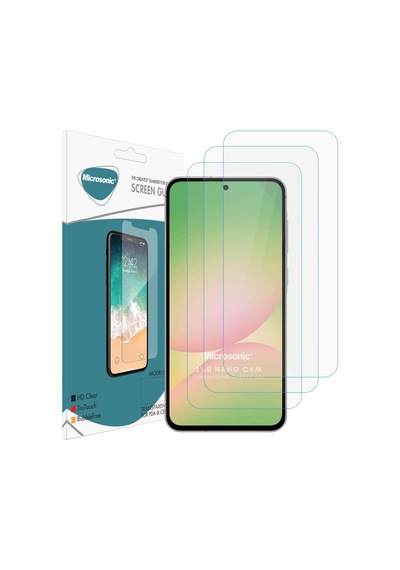 Microsonic Samsung Galaxy Uyumlu A36 Screen Protector Nano Glass Cam Ekran Koruyucu 3 Lü Paket