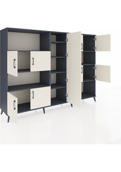 Hyperion Dolap 10 Raflı 9 Kapaklı 220x44x163 Antrasit-aytaşı/antr Antrasit-aytaşı/antrasit Hyperion Dolap 10 Raflı 9 Kapaklı 220x44x163 Antrasit-aytaşı/antr Antrasit-aytaşı/antrasit