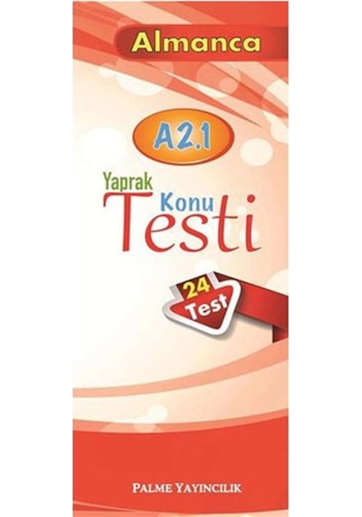 Palme Yaprak Test Almanca Konu A2.1 (546758537)